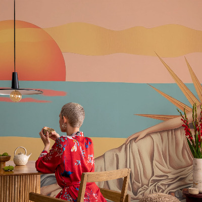 Peel and stick wall mural The West of Surrealism