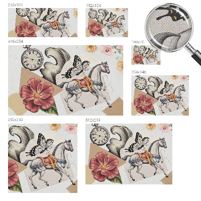 Self-adhesive wall mural Vintage flowers