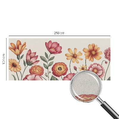 Self-adhesive photo wallpaper with a floral arrangement design