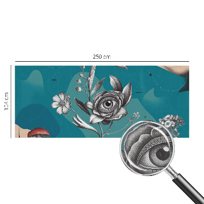 Removable wall mural wallpaper Flower eye