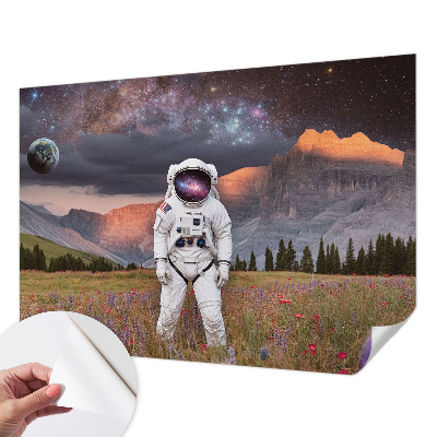 Peel and stick wallpaper mural Cosmic landscape