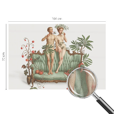 Baby room wall mural with a mysterious elegance motif
