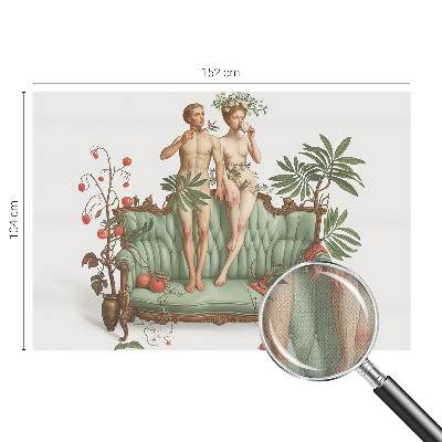 Baby room wall mural with a mysterious elegance motif