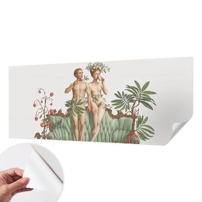 Baby room wall mural with a mysterious elegance motif
