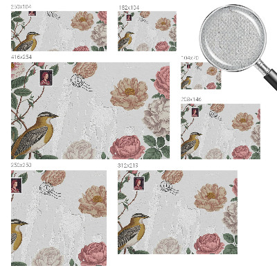 Stick-on wall mural Vintage flowers