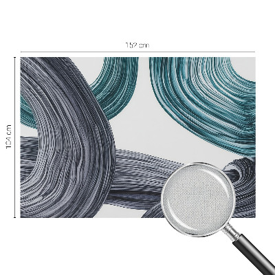 3D photo wallpaper mural with fluid lines
