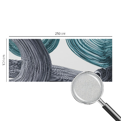 3D photo wallpaper mural with fluid lines