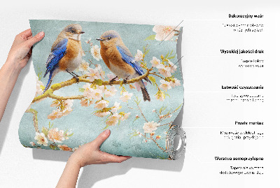 Peel and stick wall mural for bedroom with a sea wave design