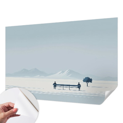Nursery wall mural Minimalist landscape
