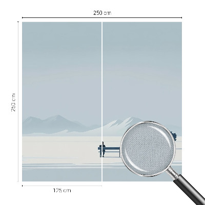 Nursery wall mural Minimalist landscape