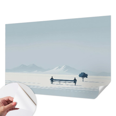 Nursery wall mural Minimalist landscape