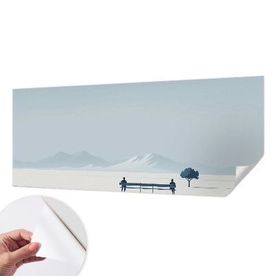 Nursery wall mural Minimalist landscape