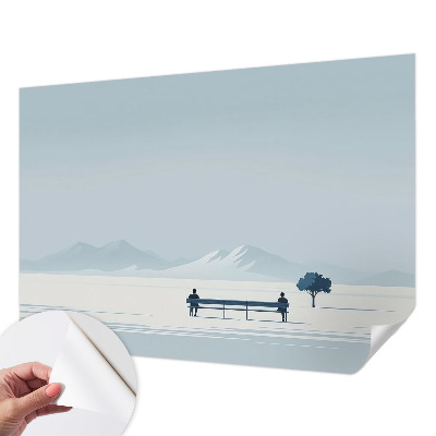 Nursery wall mural Minimalist landscape