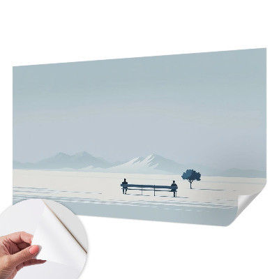 Nursery wall mural Minimalist landscape