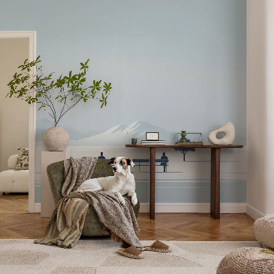 Nursery wall mural Minimalist landscape