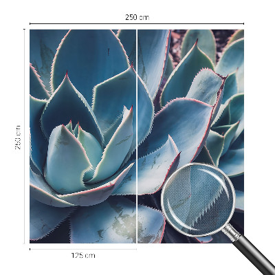 Children's wall mural Green aloe