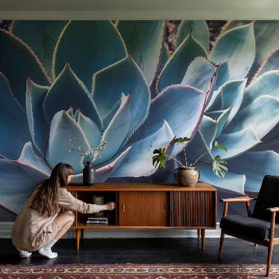 Children's wall mural Green aloe