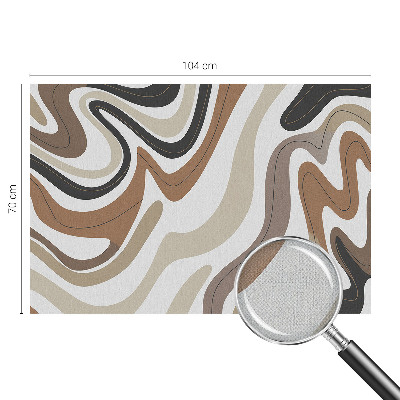 Peel and stick wallpaper mural Harmonious waves