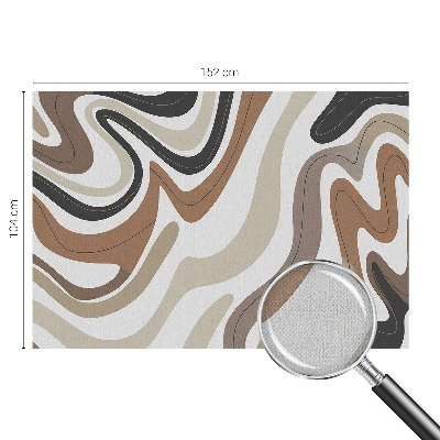 Peel and stick wallpaper mural with a harmonious waves design