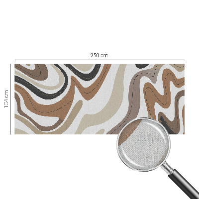 Peel and stick wallpaper mural with a harmonious waves design