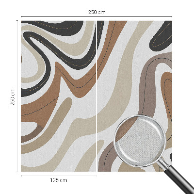 Peel and stick wallpaper mural with a harmonious waves design