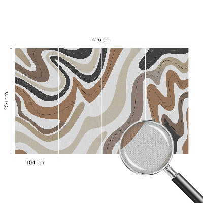 Peel and stick wallpaper mural Harmonious waves