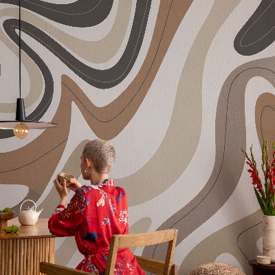 Peel and stick wallpaper mural Harmonious waves