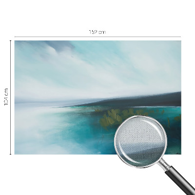 Removable wall mural with the Water Harmony design