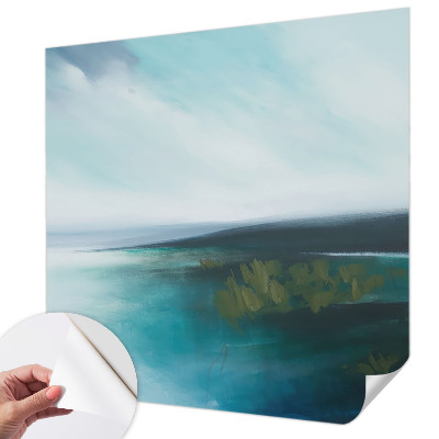 Removable wall mural with the Water Harmony design