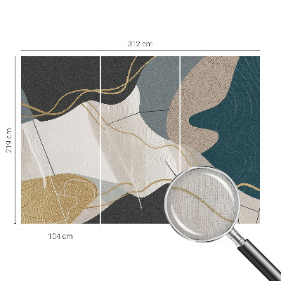 Nursery wall mural Abstract forms