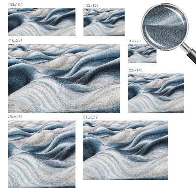 Removable wall mural wallpaper Soft waves