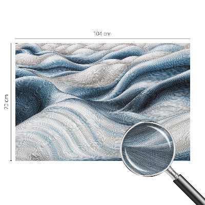 Removable wall mural wallpaper Soft waves