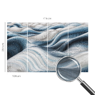 Removable wall mural wallpaper Soft waves