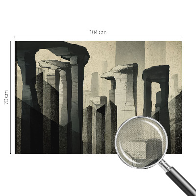 Peel and stick wall mural for kids' room Raw architecture