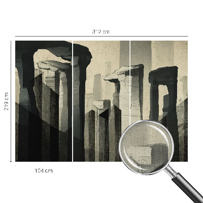 Peel and stick wall mural for kids' room Raw architecture
