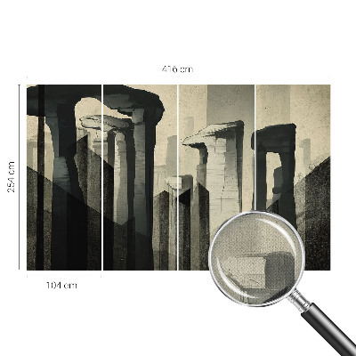 Peel and stick wall mural for kids' room Raw architecture