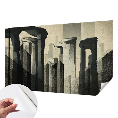 Peel and stick wall mural for kids' room Raw architecture