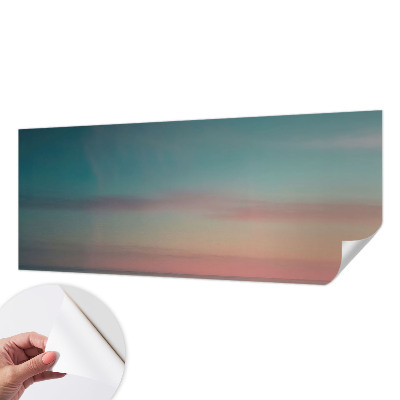 Baby room wall mural with a calm sea design