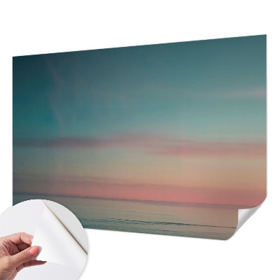 Baby room wall mural with a calm sea design