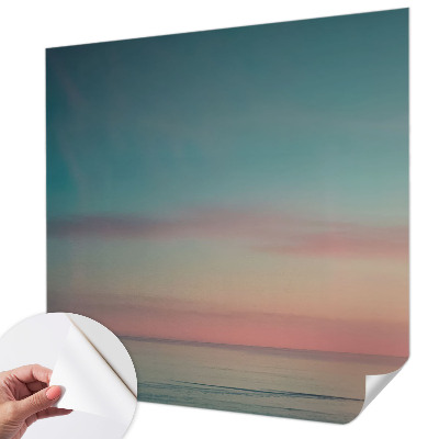 Baby room wall mural with a calm sea design