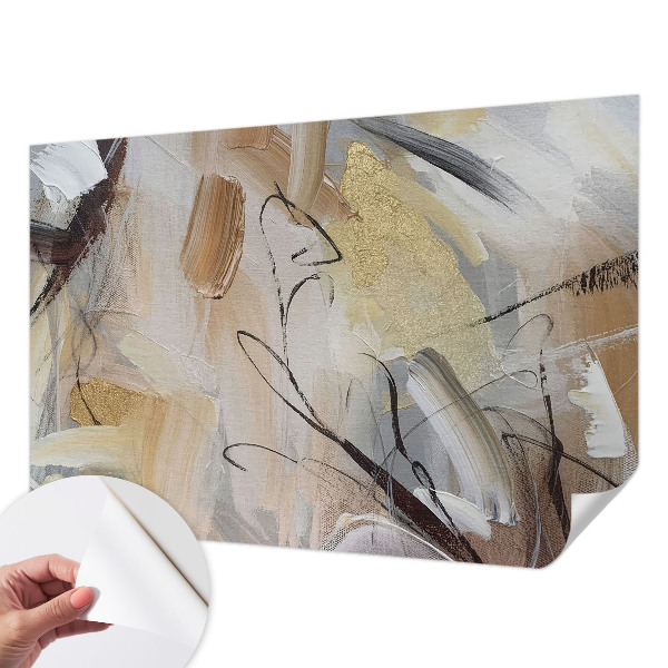 Self-adhesive wall mural Abstract composition