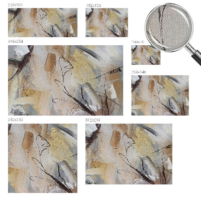 Self-adhesive wall mural with an abstract composition