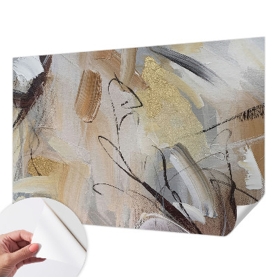 Self-adhesive wall mural Abstract composition