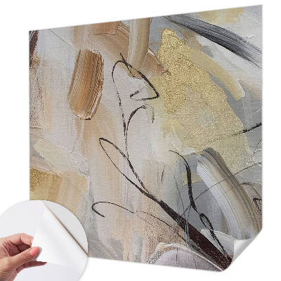 Self-adhesive wall mural Abstract composition
