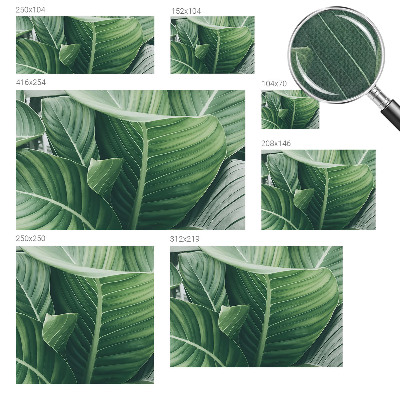 Peel and stick wallpaper mural with a green peace design