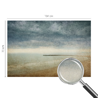 Stick-on wall mural with a nostalgic landscape design
