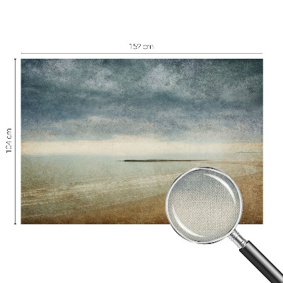 Stick-on wall mural with a nostalgic landscape design