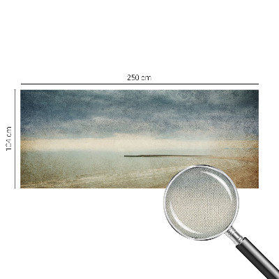 Stick-on wall mural with a nostalgic landscape design