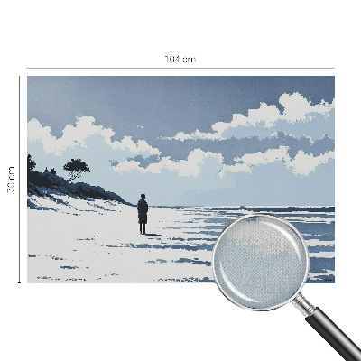 Removable wall mural wallpaper Beach silence
