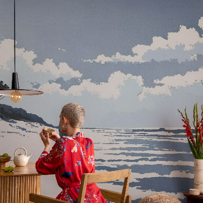 Removable wall mural wallpaper Beach silence